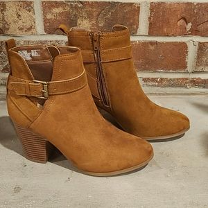 Time and Tru Cognac Boots